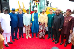 road project flagoff by speaker, wike and Mariya