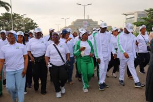 Acting FCT HOS with staff during the exercise