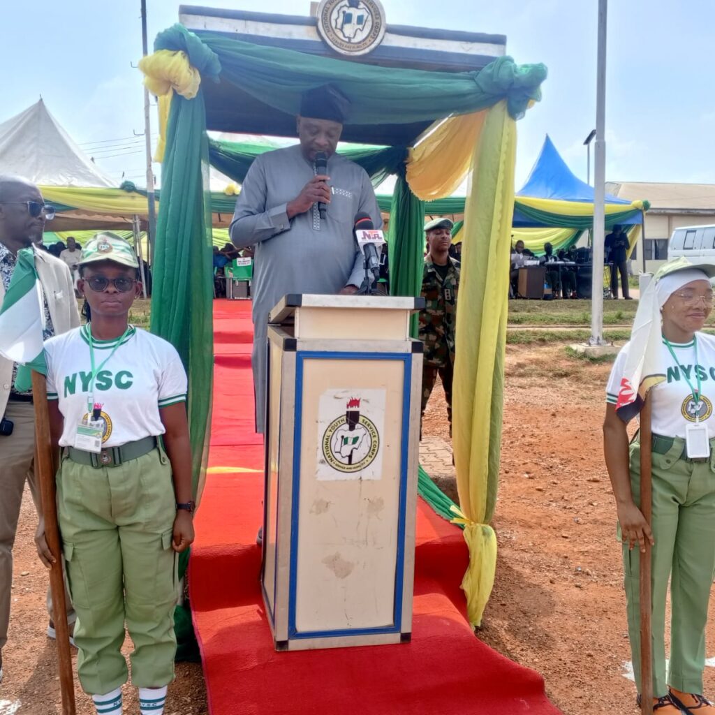 Ajayi making presenting the speech