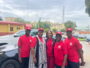 Dr Theresa with her staff