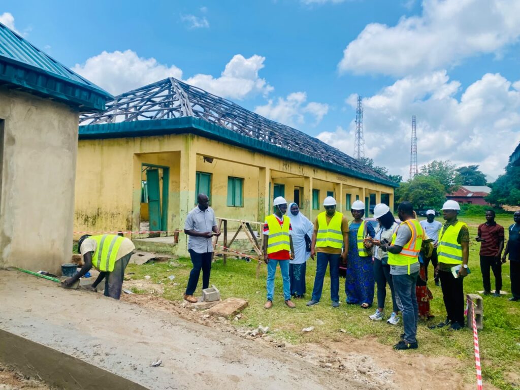 RUWASSA officials during the inspection