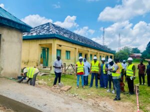 RUWASSA officials during the inspection