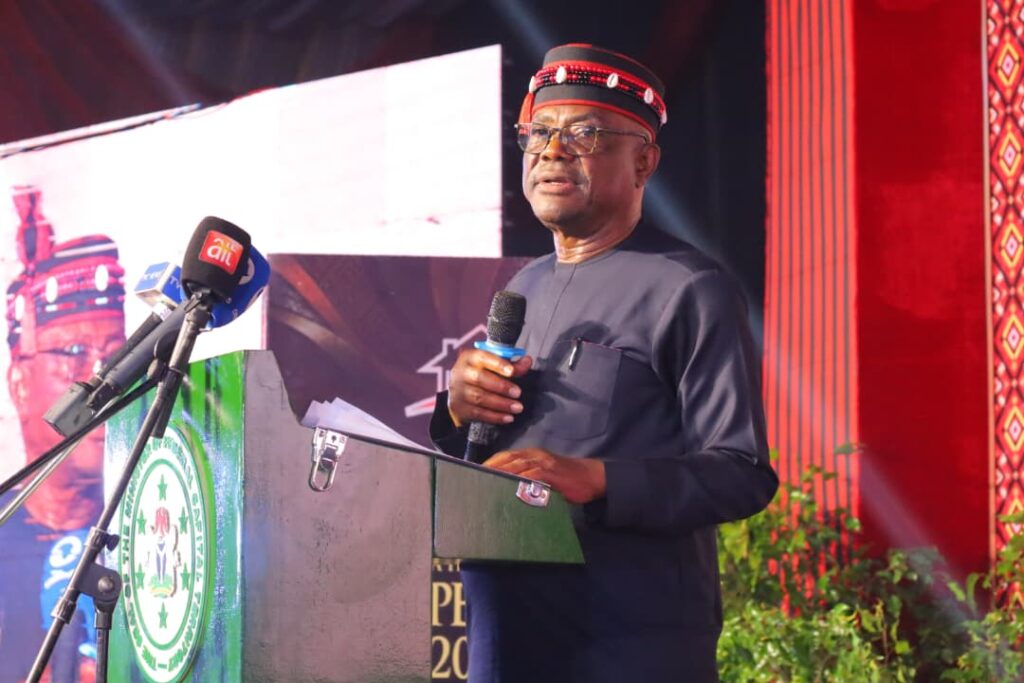 Wike during decoration by the Idoma people