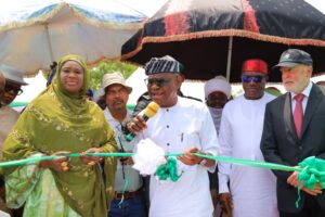 Ribbon cutting of rehabilitated water treatment plant