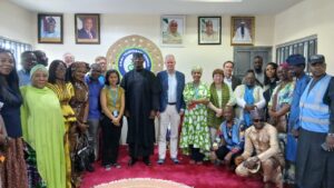 Etsu of Kwali, Dutch ambassador with RUWASSA, UNICEF delegates