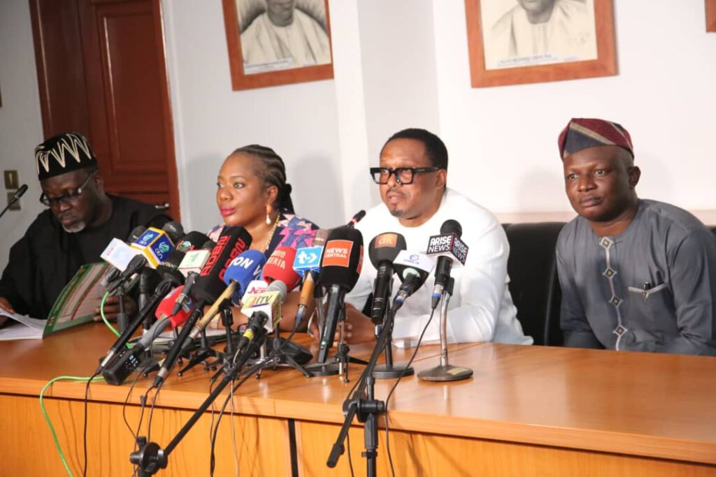 HSES and FCT Reseident Doctors during the press briefing