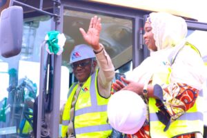 Minister flagging off Karu road project