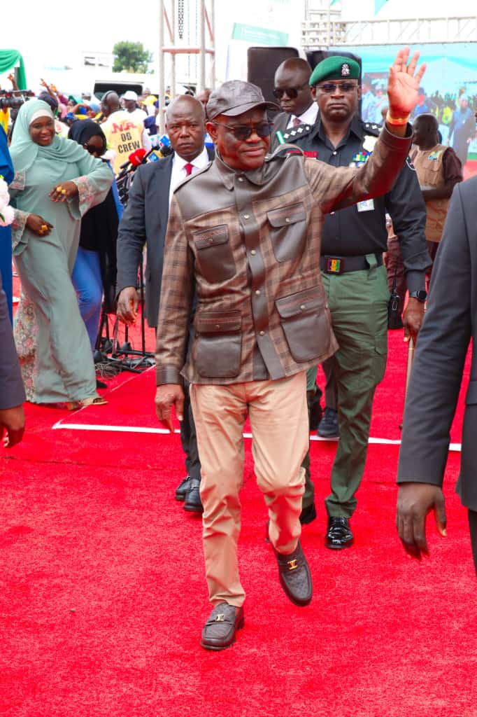 Wike during 2nd runway flagoff