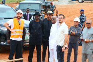 Wike during inspection