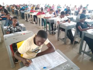students writring the school for the gifted exams