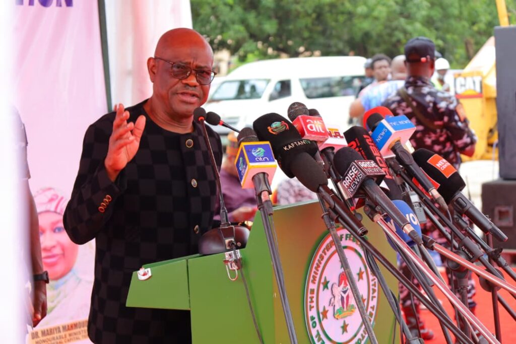 Barr Wike during the flagoff