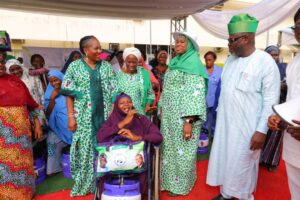 Dr Mahmoud, Mrs Nathan, Dr Dolapo, and Babagana