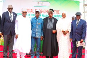 Wike, Dr Mahmoud and other dignitries at the flagoff