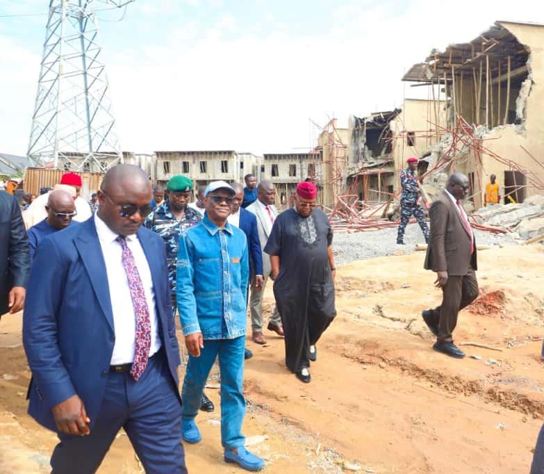 Wike during inspection