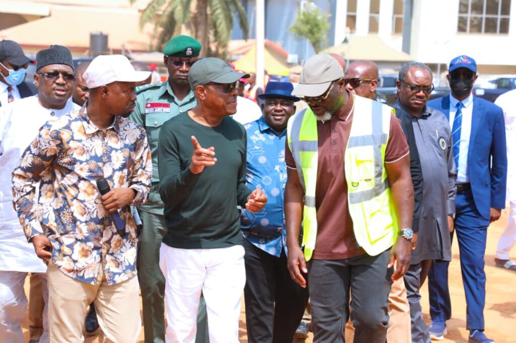 Barr Wike during the inspection