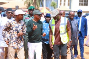 Barr Wike during the inspection