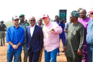 Wike during Giuzape inspection