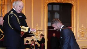 king Charles decorating David