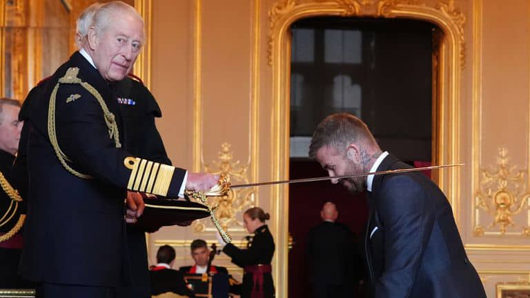 king Charles decorating David