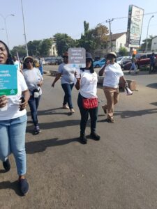 public health department team during the walk