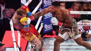 Anthony Joshua and Jake Paul