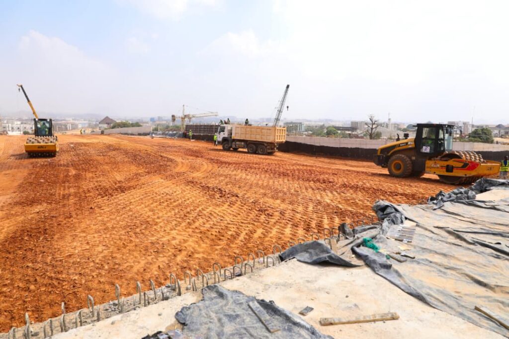 One of the roads the minister inspected