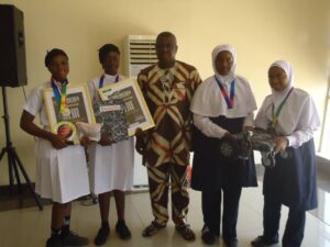 The winning team with the Director, DSTI