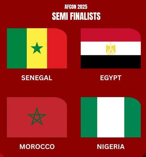 AFCON semi-finalists