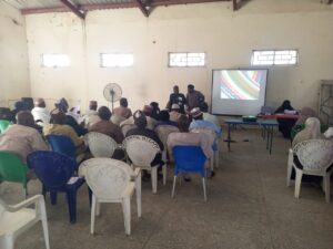 intending pilgrims recieving lectures