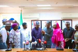 Barr Wike with Exec. Sec FCDA and other officials