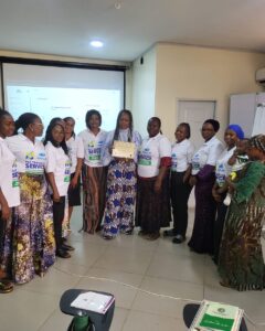 Dr Fasawe with the participants