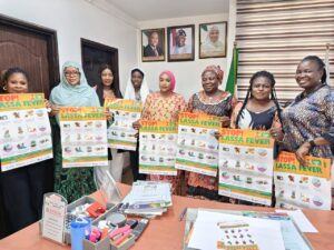 The team during a visit to the office of the DG Water Board