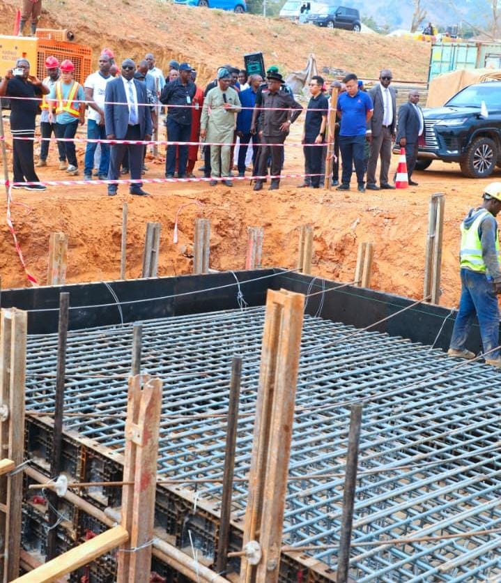 Wike inspecting one of the projects