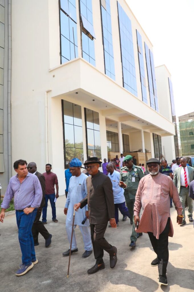 Wike inspecting the buildings