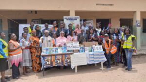 CSHEEH team and members of staff at the school
