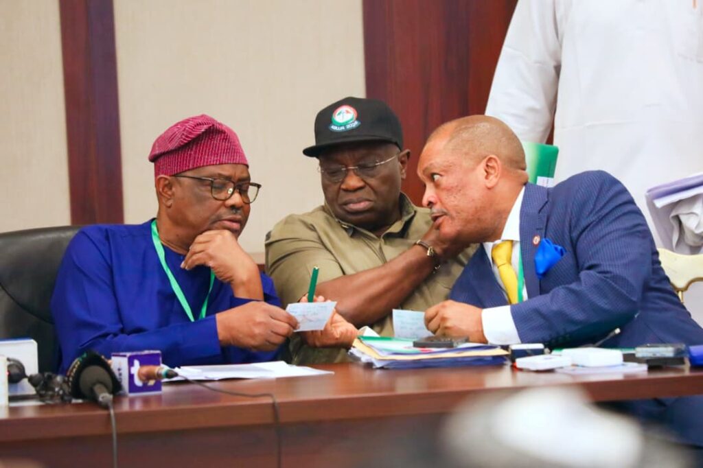 Wike during the meeting