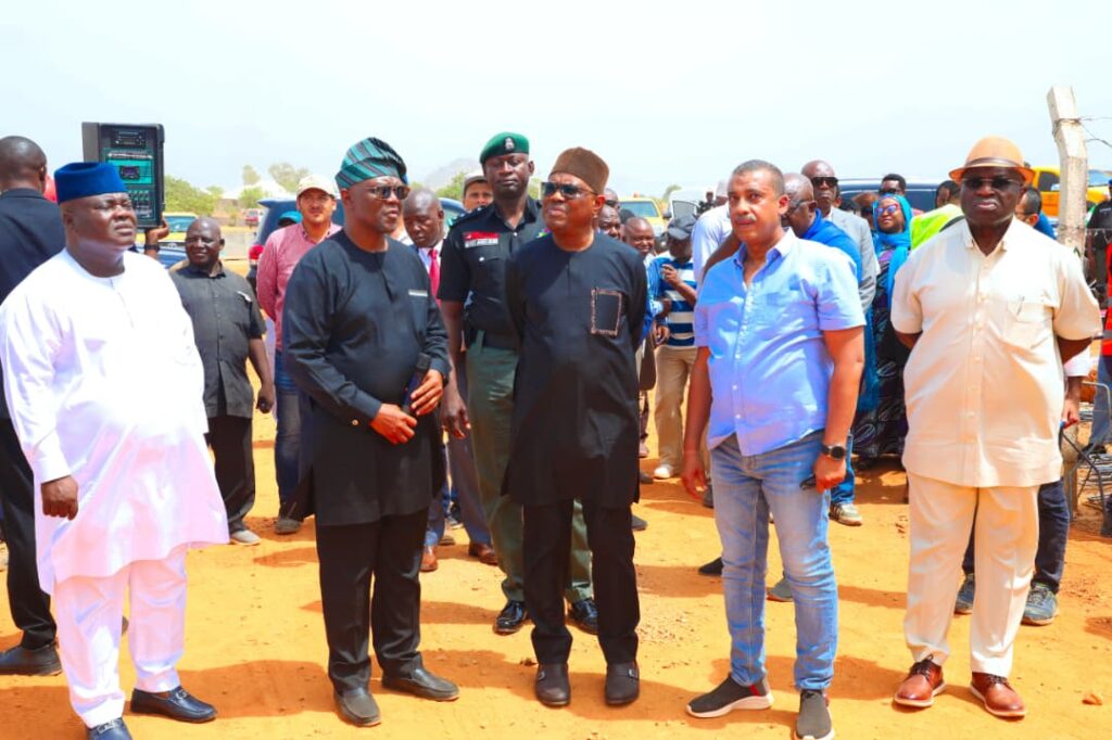 Wike inspecting the projects