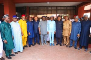 Wike with PDP stakeholders