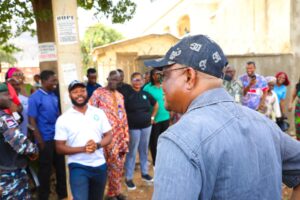 wike interacting with residents