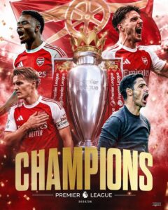 Arsenal champions of the EPL