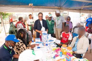 Dr Adedolapo during the enrollment