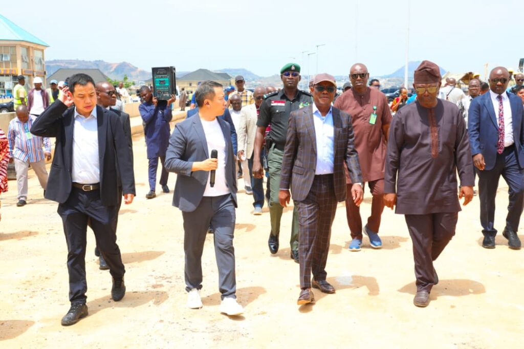 Wike during inspection