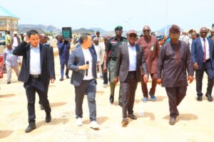 Wike during inspection