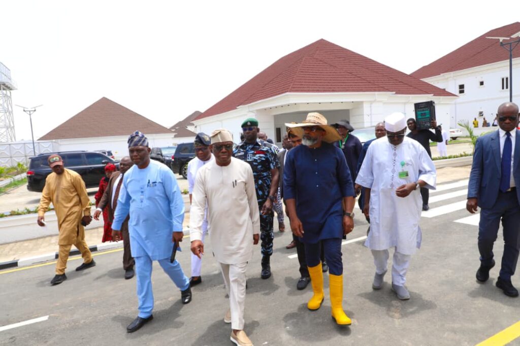 Wike during inspections