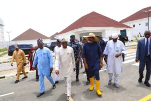 Wike during inspections