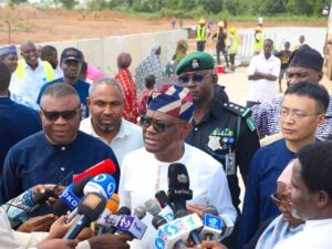 Wike speaking after inspection