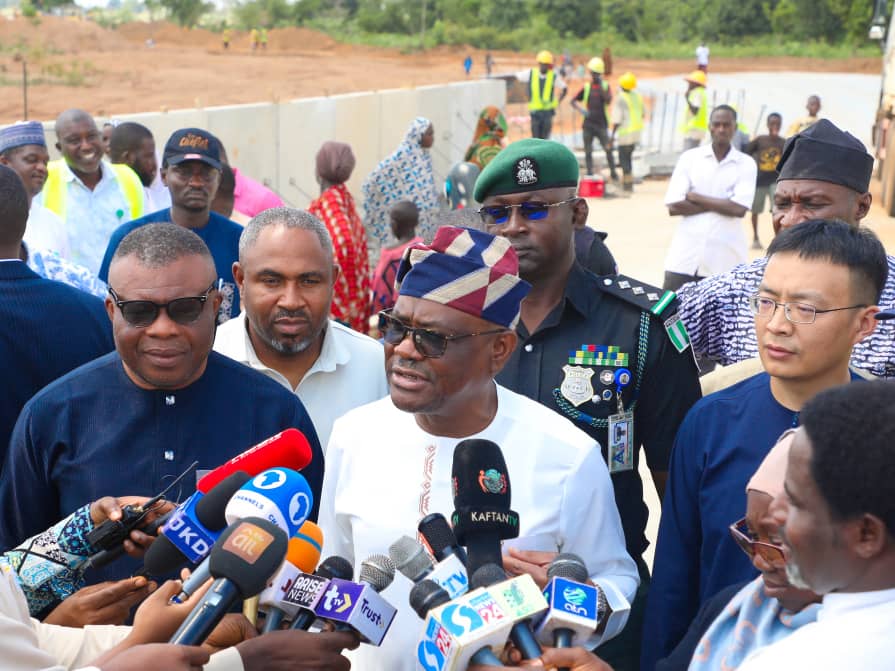 Wike speaking after inspection