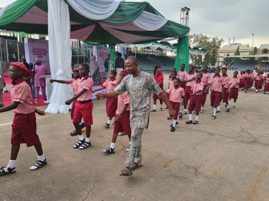 children matching during the event