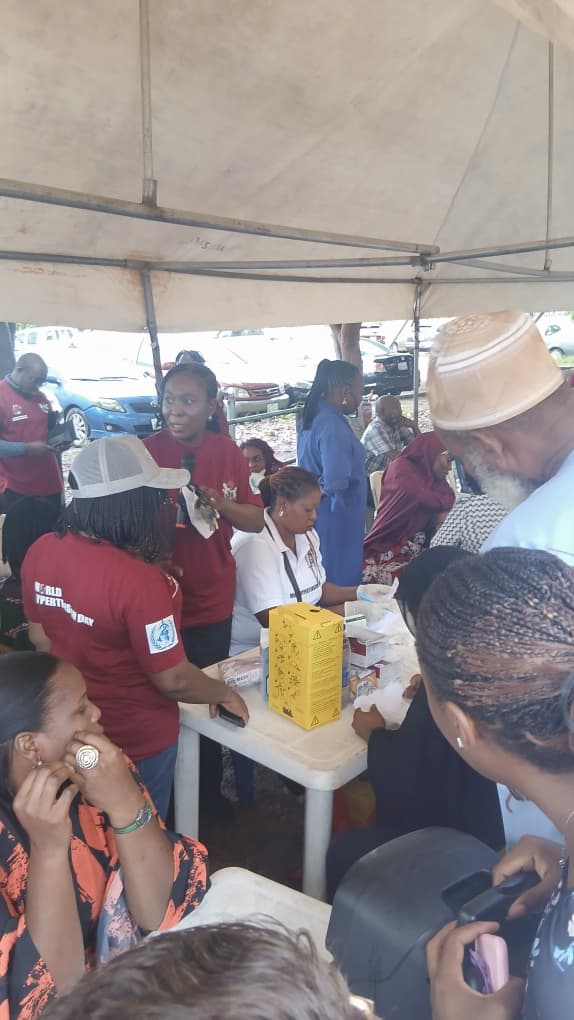 residents being screened during WHD