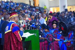 Wike making his presentation
